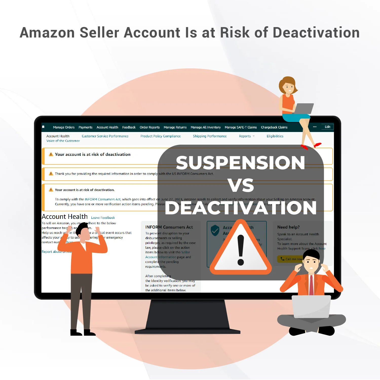 AMZ seller account risk of deactivation